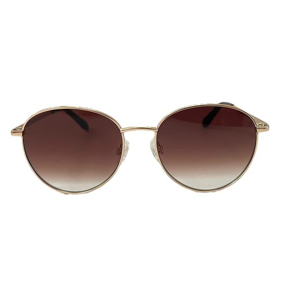 Quay Australia Loop Me In Round Sunglasses Gold Brown main image 4